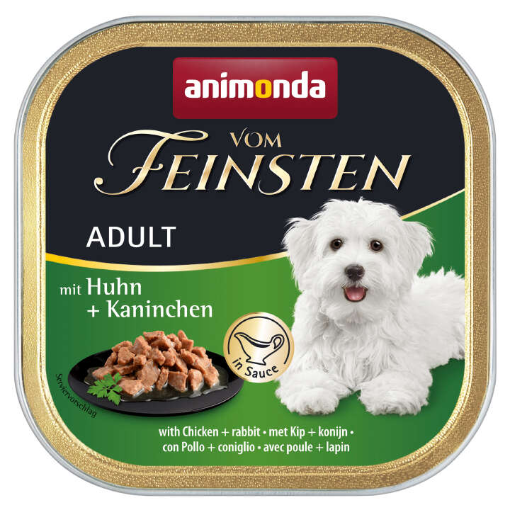 animonda Hunde-Nassfutter vom Feinsten Huhn + Kaninchen